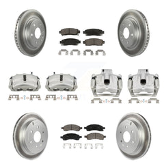 Transit Auto KCG-100829C Disc Brake Kit for 2007-2017 GMC Acadia Limited, Chevrolet Traverse, Buick Enclave & more - Front and Rear product image