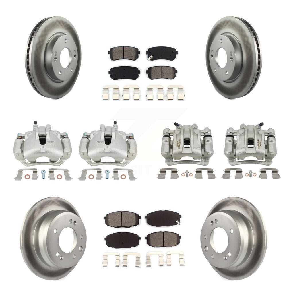 Transit Auto KCG-100832S Disc Brake Kit for 2009-2012 Hyundai Elantra - Front and Rear product image