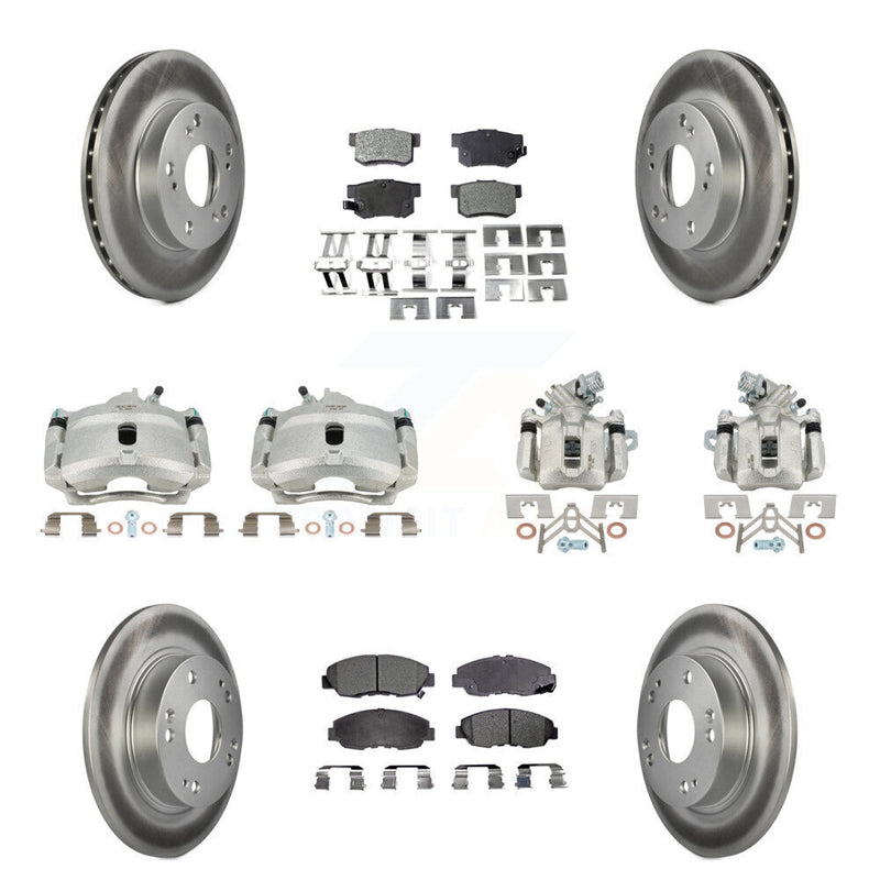Transit Auto KCG-100835P Disc Brake Kit for 2006-2011 Honda Civic - Front and Rear product image