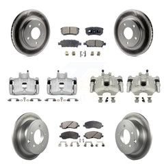 Transit Auto KCG-100835T Disc Brake Kit for 2008-2016 Mitsubishi Lancer - Front and Rear product image