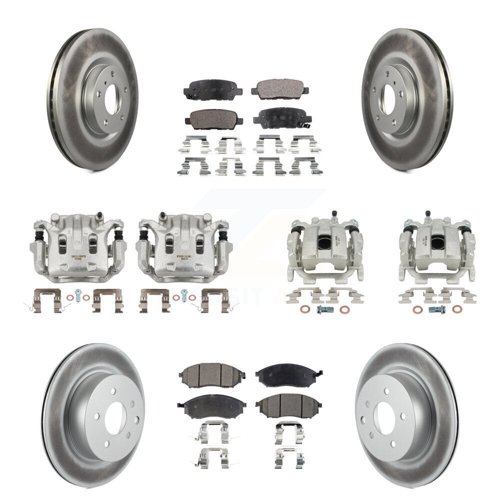 Transit Auto KCG-100839P Disc Brake Kit for 2008-2012 INFINITI EX35 - Front and Rear product image