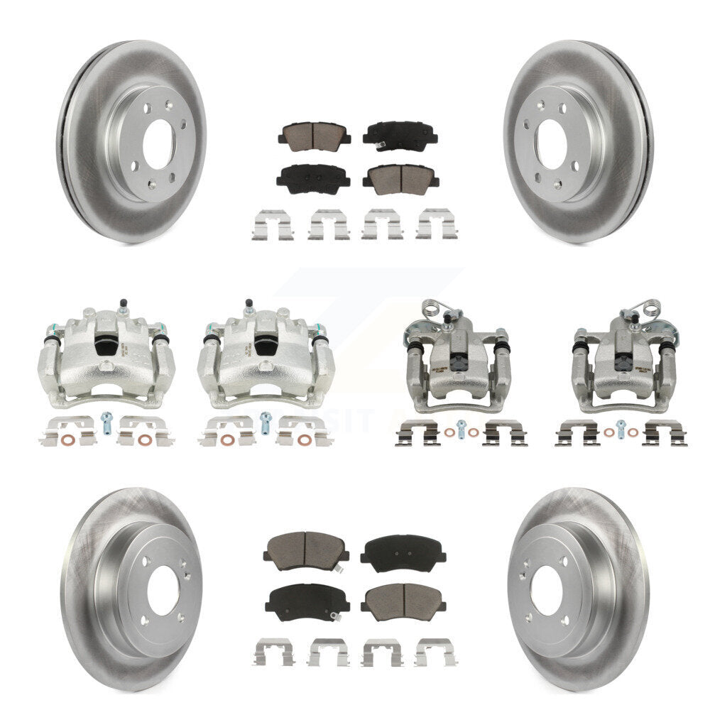 Transit Auto KCG-100840C Disc Brake Kit for 2012-2016 Hyundai Accent - Front and Rear product image