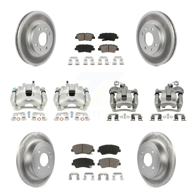 Transit Auto KCG-100840C Disc Brake Kit for 2012-2016 Hyundai Accent - Front and Rear product image