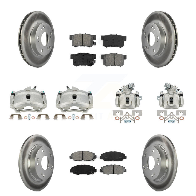 Transit Auto KCG-100840S Disc Brake Kit for 2006-2011 Honda Civic - Front and Rear product image
