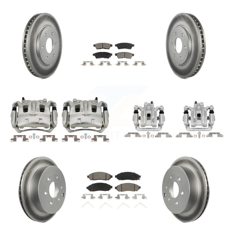 Transit Auto KCG-100841C Disc Brake Kit for 2005-2019 Suzuki Equator, Nissan Frontier - Front and Rear product image
