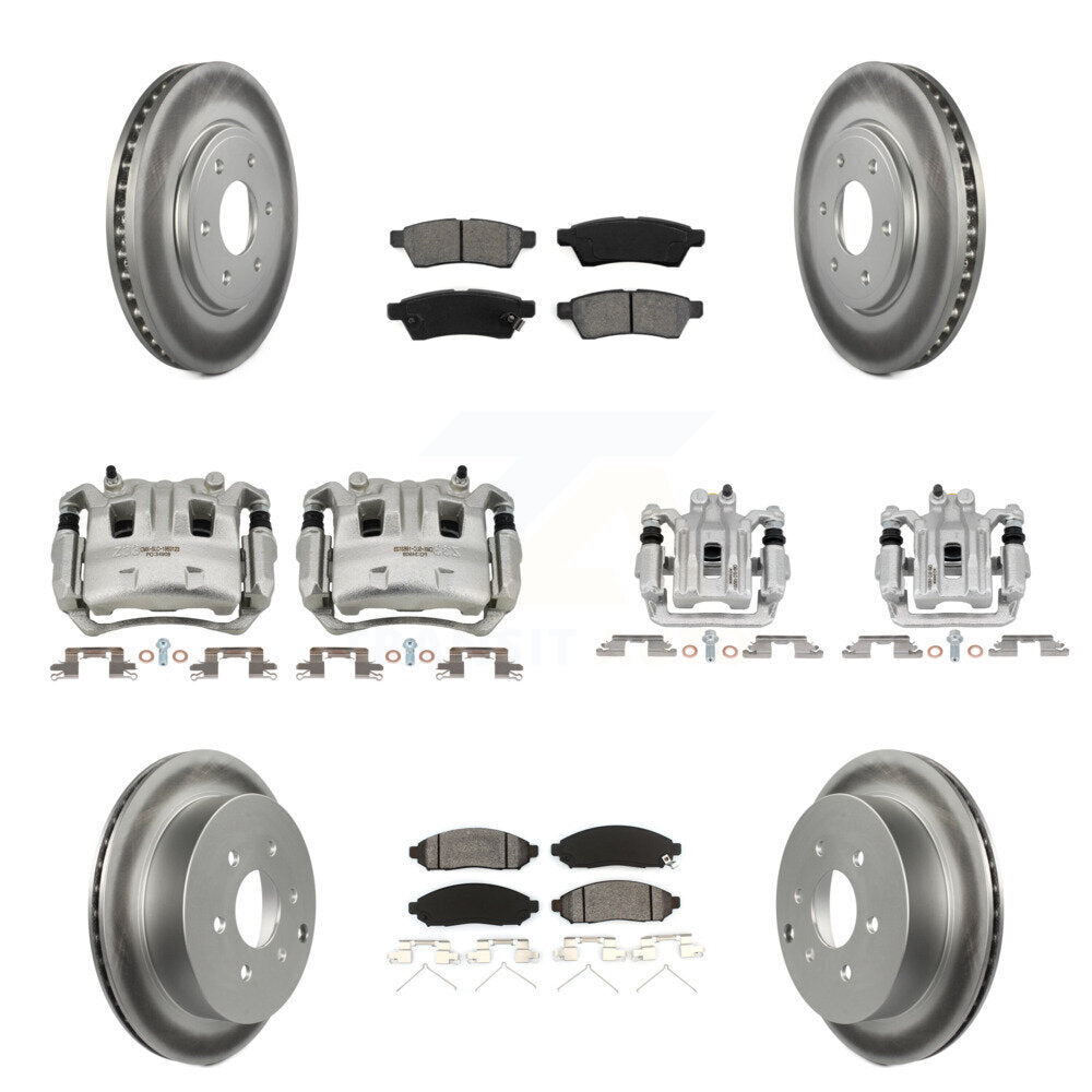 Transit Auto KCG-100842S Disc Brake Kit for 2005-2019 Suzuki Equator, Nissan Frontier - Front and Rear product image