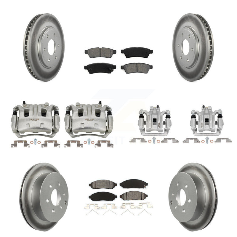 Transit Auto KCG-100842S Disc Brake Kit for 2005-2019 Suzuki Equator, Nissan Frontier - Front and Rear product image