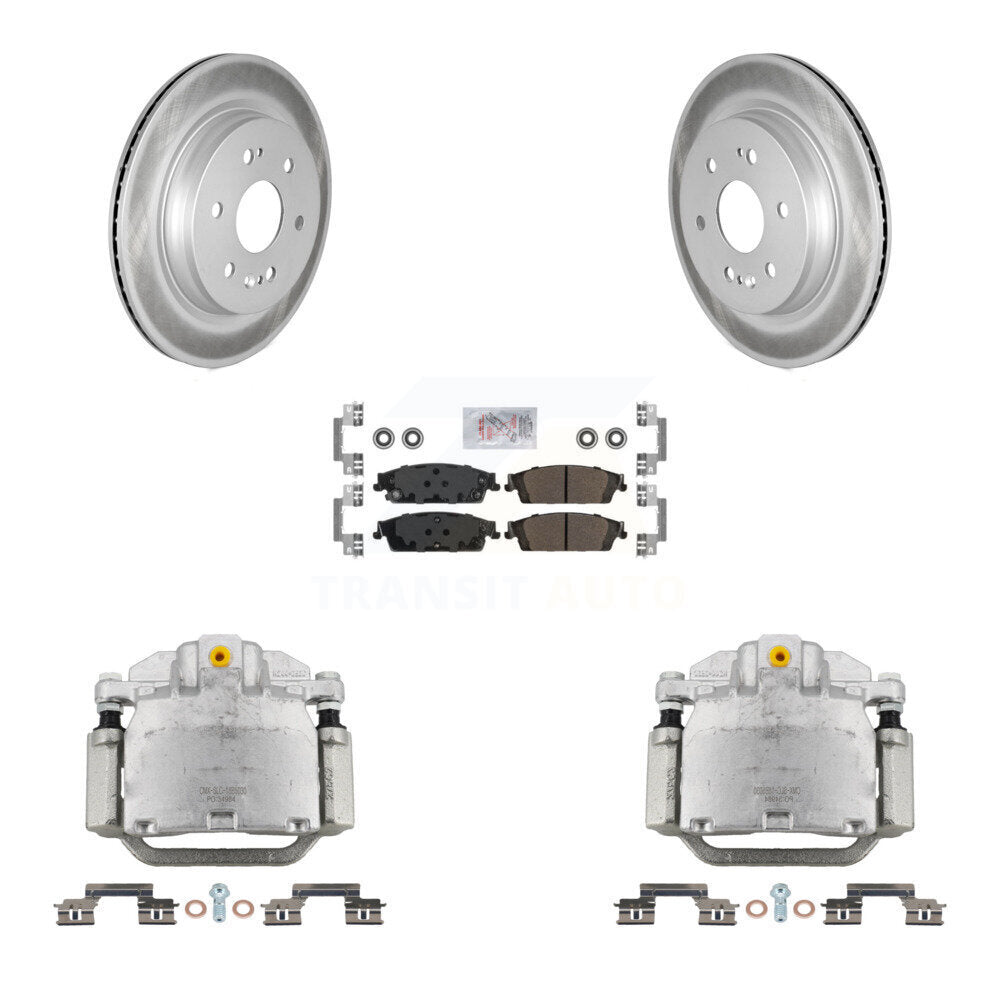 Transit Auto KCG-100844N Disc Brake Kit for 2019 Chevrolet Silverado 1500 LD, GMC Sierra 1500 Limited - Rear product image