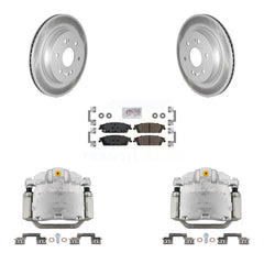 Transit Auto KCG-100844N Disc Brake Kit for 2019 Chevrolet Silverado 1500 LD, GMC Sierra 1500 Limited - Rear product image