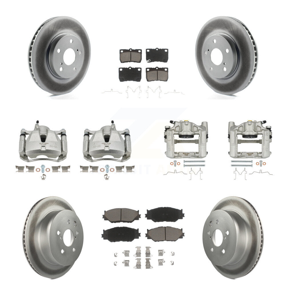 Transit Auto KCG-100847C Disc Brake Kit for 2010-2013 Lexus IS250 - Front and Rear product image