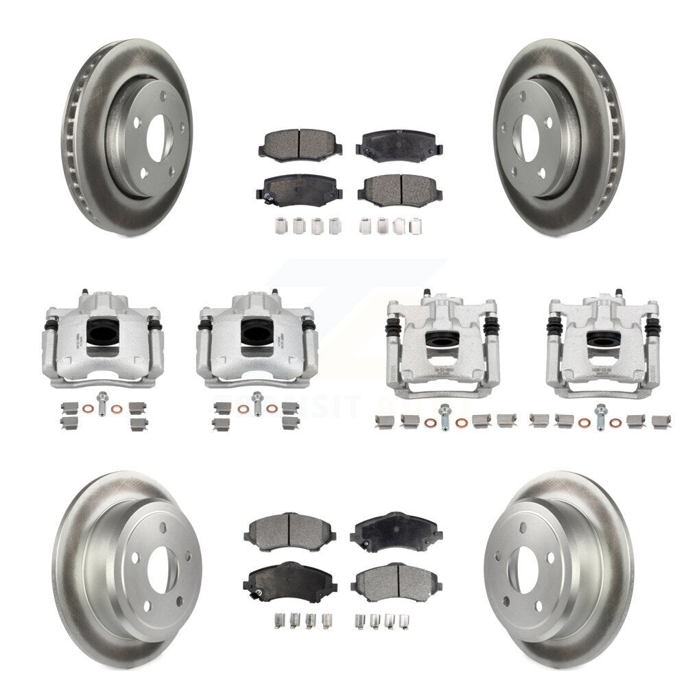 Transit Auto KCG-100847P Disc Brake Kit for 2007-2016 Jeep Wrangler - Front and Rear product image