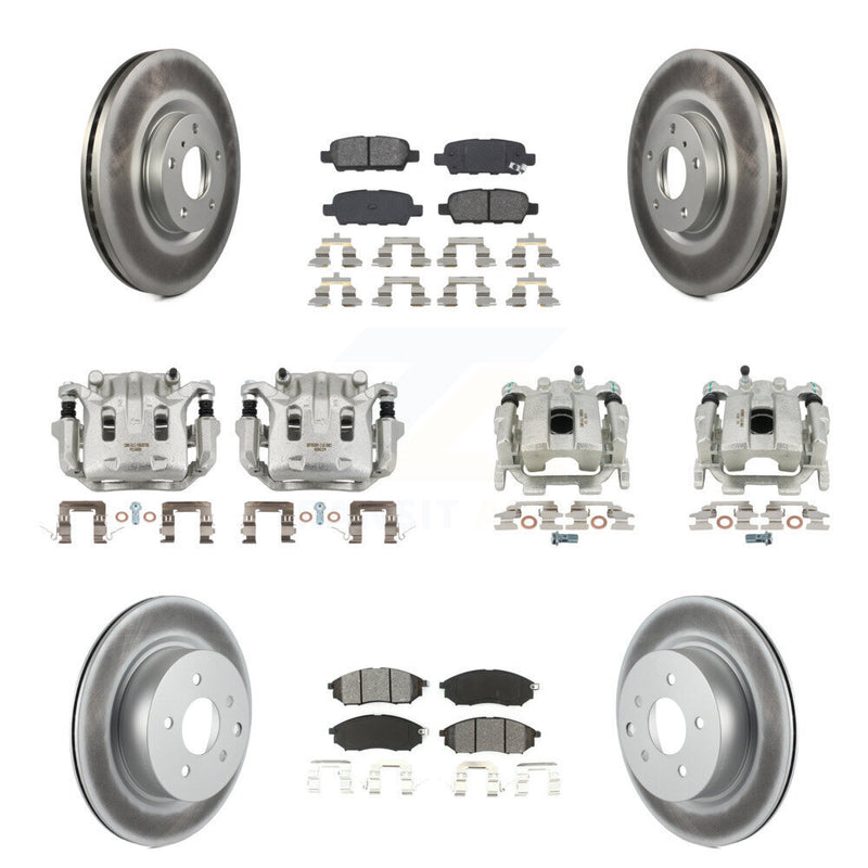 Transit Auto KCG-100847S Disc Brake Kit for 2010-2015 INFINITI Q40, INFINITI QX50, INFINITI EX37 & more - Front and Rear product image