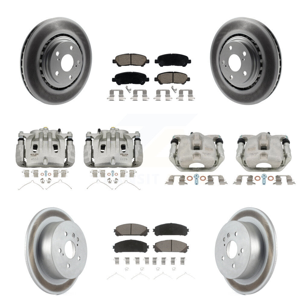 Transit Auto KCG-100849C Disc Brake Kit for 2008-2013 Toyota Highlander - Front and Rear product image