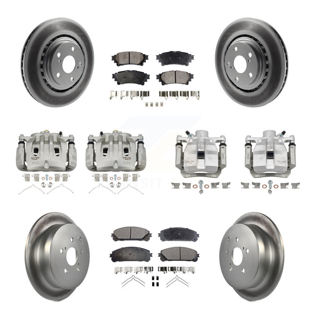Transit Auto KCG-100855T Disc Brake Kit for 2010-2012 Lexus RX450h, Lexus RX350 - Front and Rear product image