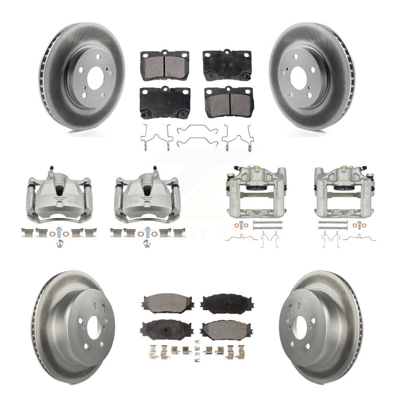 Transit Auto KCG-100858T Disc Brake Kit for 2010-2013 Lexus IS250 - Front and Rear product image