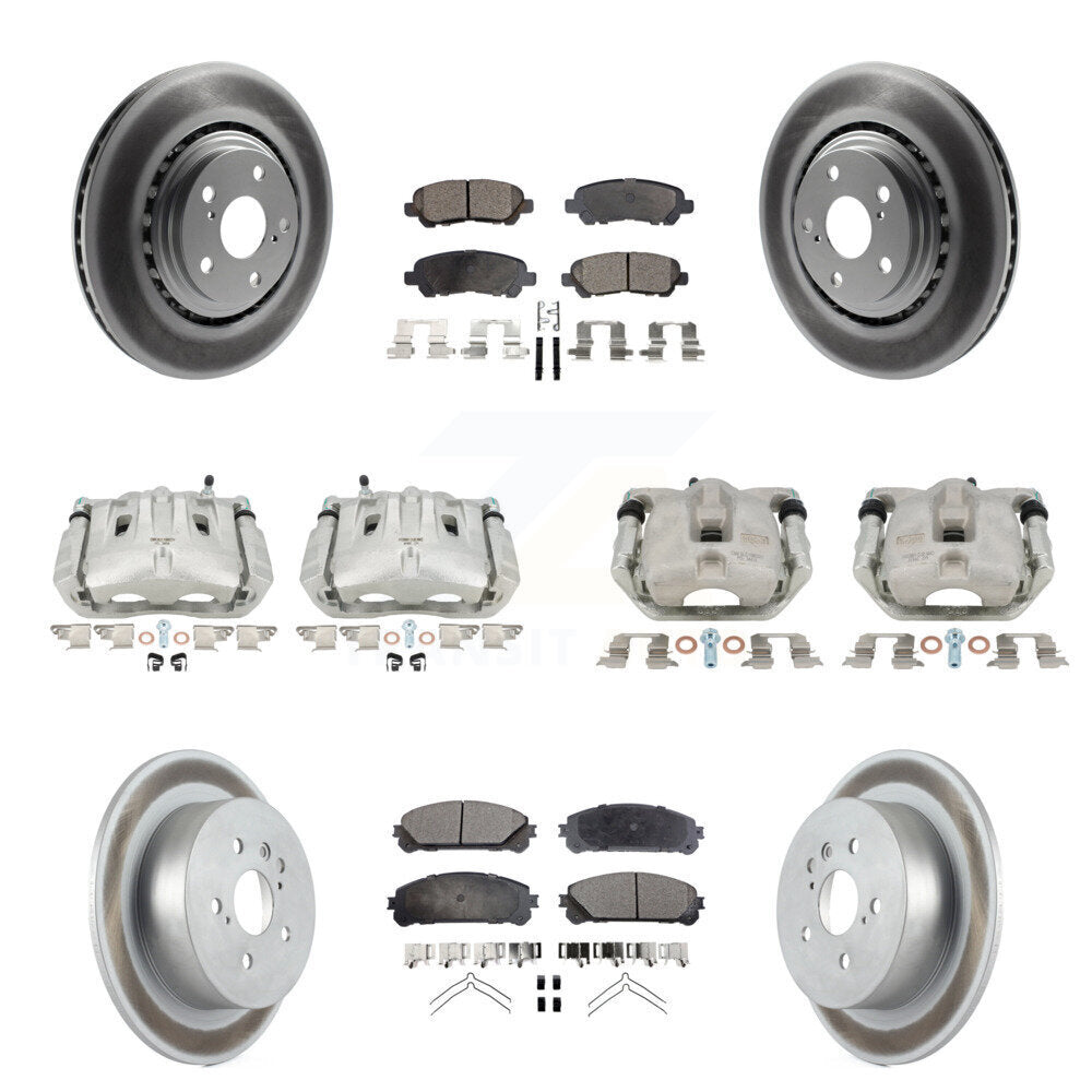 Transit Auto KCG-100859T Disc Brake Kit for 2010-2013 Toyota Highlander - Front and Rear product image