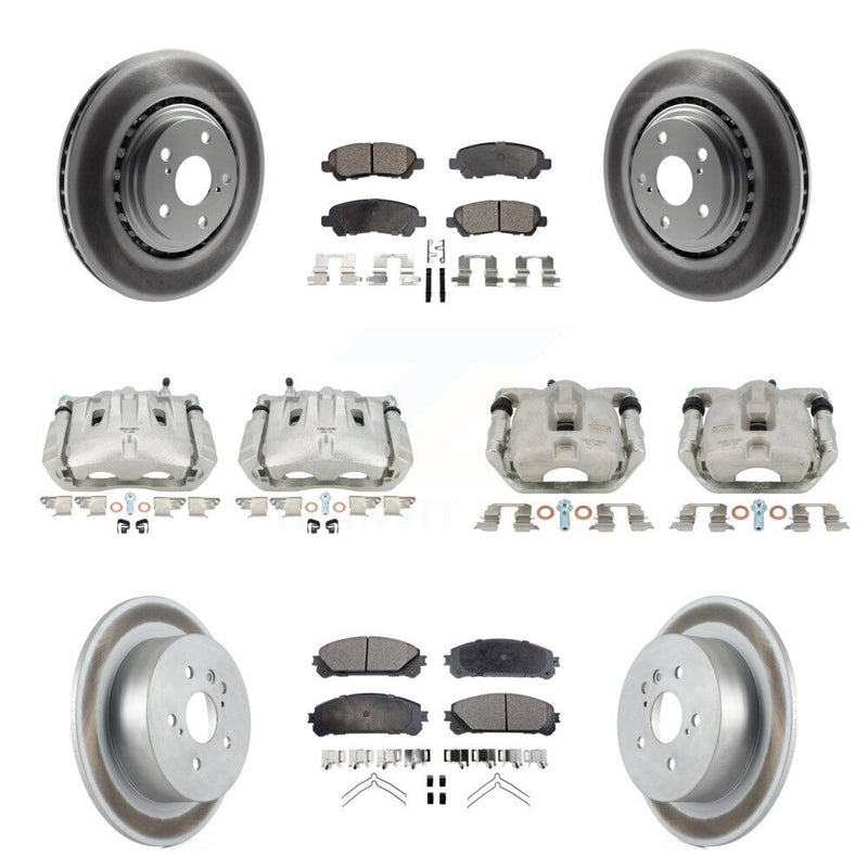 Transit Auto KCG-100859T Disc Brake Kit for 2010-2013 Toyota Highlander - Front and Rear product image