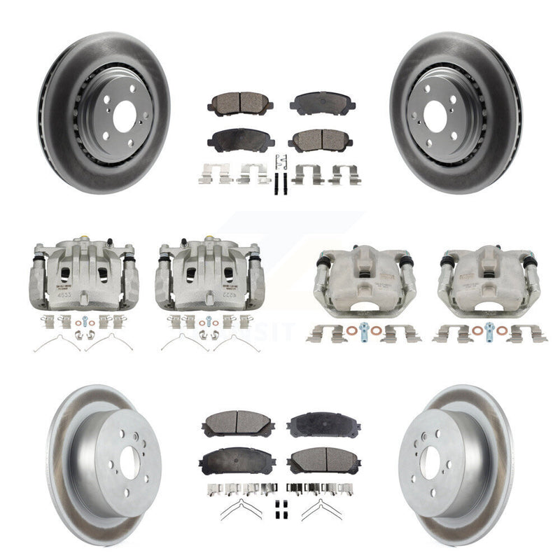Transit Auto KCG-100860T Disc Brake Kit for 2008-2013 Toyota Highlander - Front and Rear product image