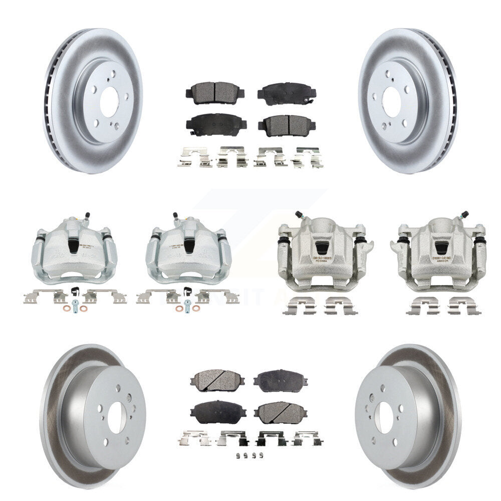 Transit Auto KCG-100861T Disc Brake Kit for 2004-2010 Toyota Sienna - Front and Rear product image