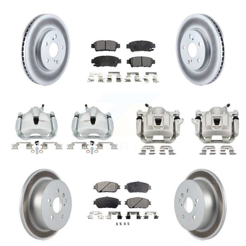 Transit Auto KCG-100861T Disc Brake Kit for 2004-2010 Toyota Sienna - Front and Rear product image