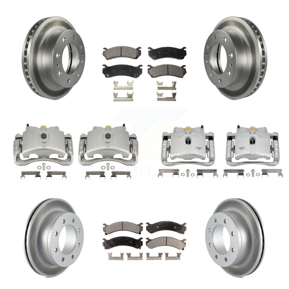 Transit Auto KCG-100862P Disc Brake Kit for 1999-2013 Chevrolet Suburban 2500, GMC Yukon XL 2500, Chevrolet Silverado 2500 HD & more - Front and Rear product image