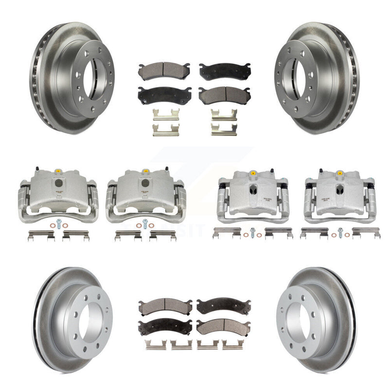Transit Auto KCG-100862P Disc Brake Kit for 1999-2013 Chevrolet Suburban 2500, GMC Yukon XL 2500, Chevrolet Silverado 2500 HD & more - Front and Rear product image