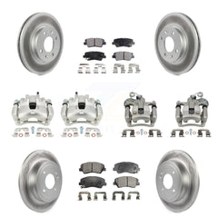 Transit Auto KCG-100862T Disc Brake Kit for 2012-2016 Hyundai Accent - Front and Rear product image