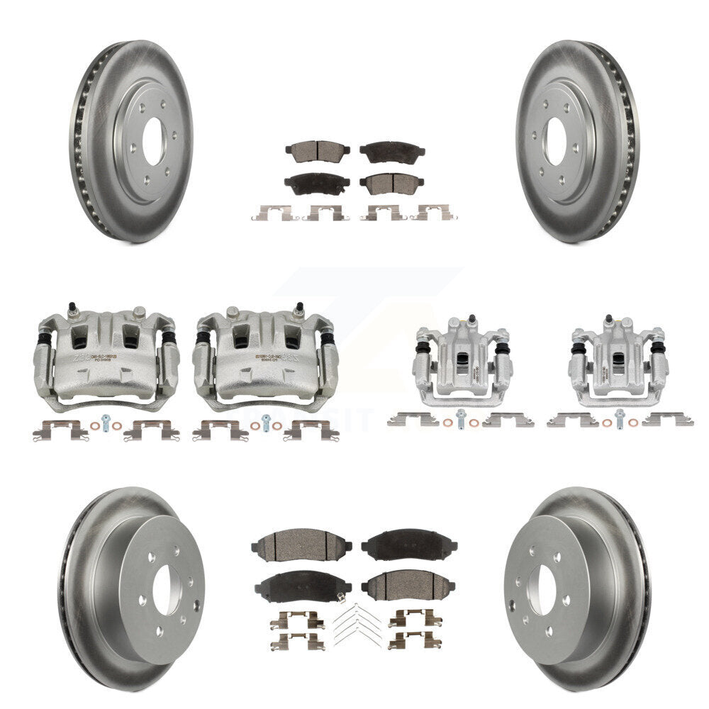 Transit Auto KCG-100865T Disc Brake Kit for 2005-2019 Suzuki Equator, Nissan Frontier - Front and Rear product image