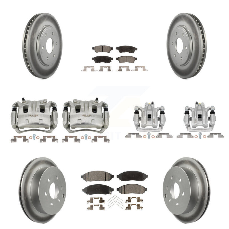 Transit Auto KCG-100865T Disc Brake Kit for 2005-2019 Suzuki Equator, Nissan Frontier - Front and Rear product image