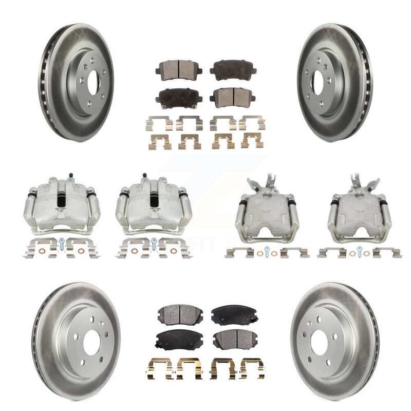Transit Auto KCG-100871P Disc Brake Kit for 2014-2015 Chevrolet Malibu - Front and Rear product image
