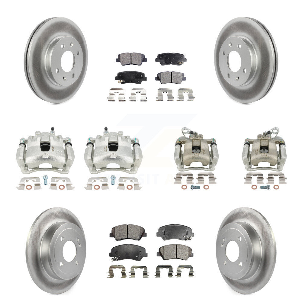 Transit Auto KCG-100871T Disc Brake Kit for 2012-2016 Kia Rio - Front and Rear product image