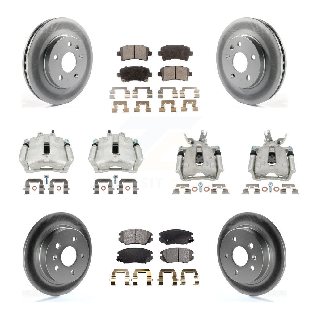 Transit Auto KCG-100872P Disc Brake Kit for 2014-2016 Chevrolet Malibu Limited, Chevrolet Malibu - Front and Rear product image