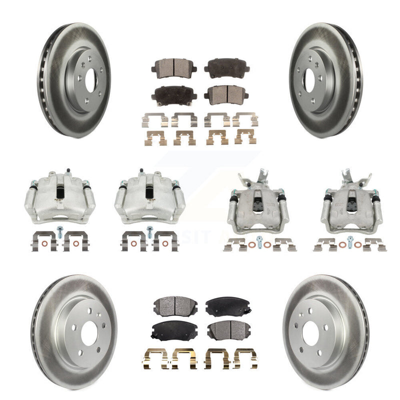 Transit Auto KCG-100873P Disc Brake Kit for 2016 Chevrolet Malibu Limited - Front and Rear product image