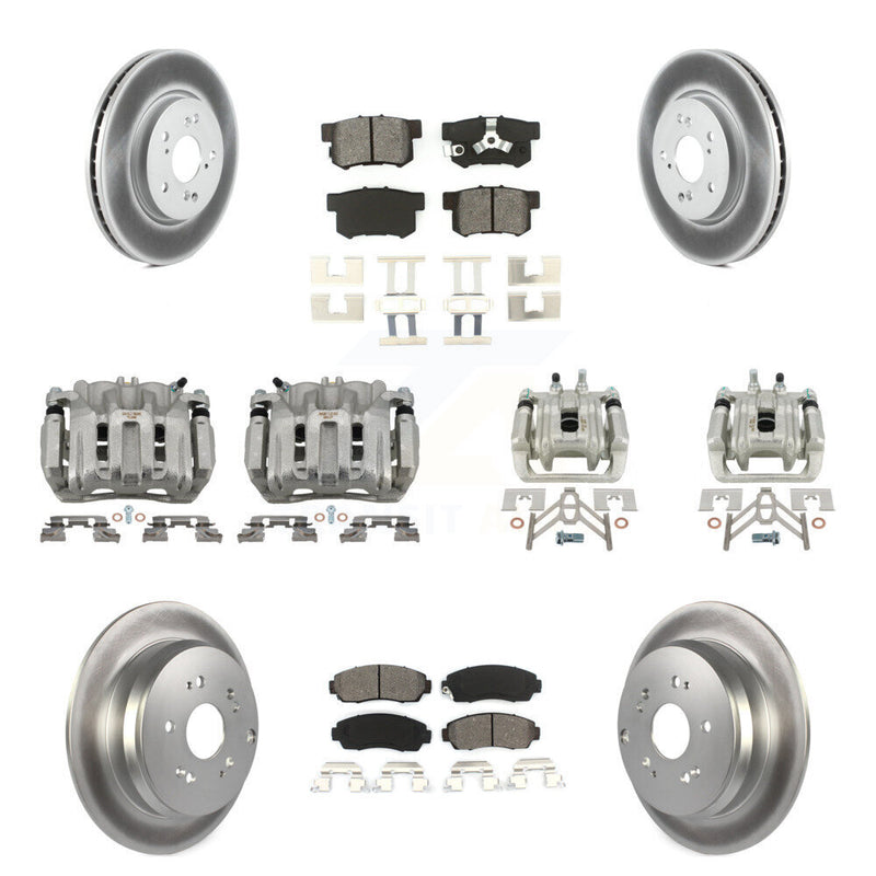Transit Auto KCG-100873S Disc Brake Kit for 2007-2012 Acura RDX, Honda CR-V - Front and Rear product image