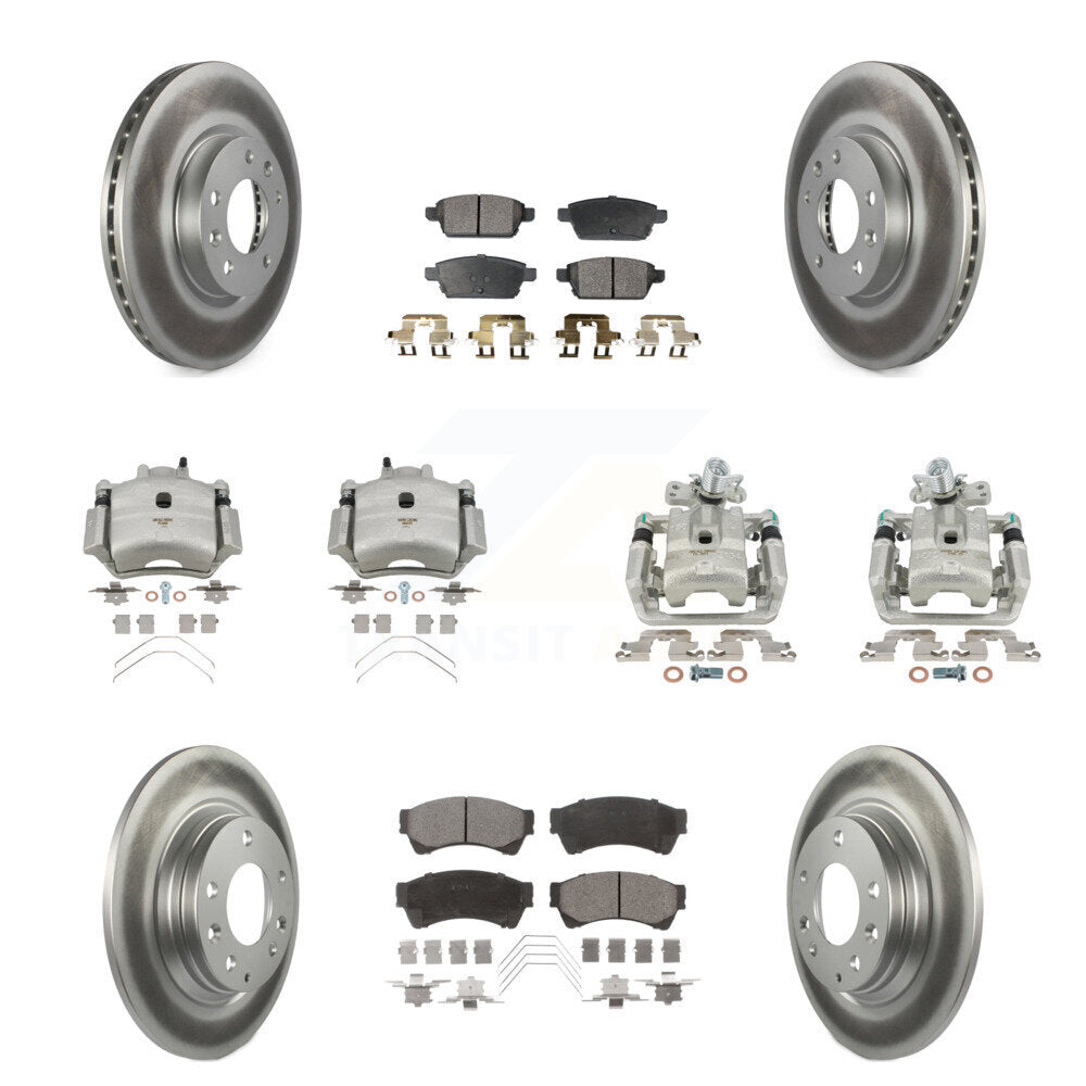 Transit Auto KCG-100876P Disc Brake Kit for 2006-2013 Mazda 6, Lincoln MKZ, Ford Fusion & more - Front and Rear product image