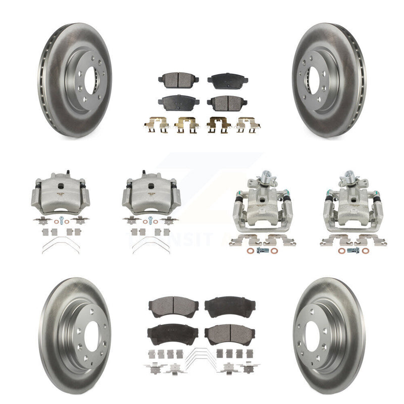 Transit Auto KCG-100876P Disc Brake Kit for 2006-2013 Mazda 6, Lincoln MKZ, Ford Fusion & more - Front and Rear product image