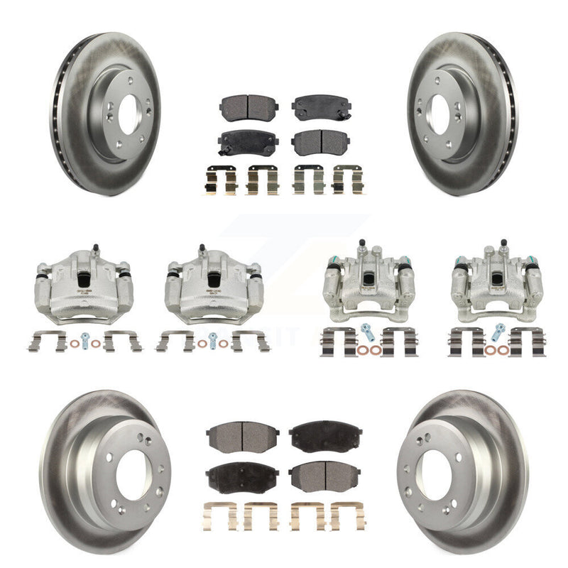 Transit Auto KCG-100876T Disc Brake Kit for 2010-2012 Kia Sportage, Hyundai Tucson - Front and Rear product image