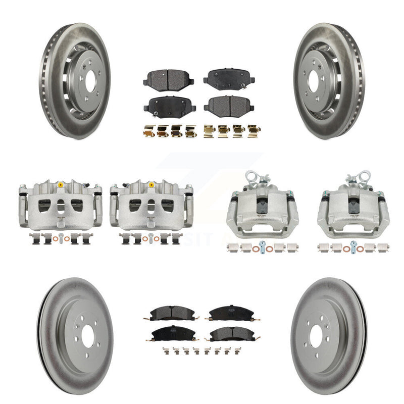 Transit Auto KCG-100878P Disc Brake Kit for 2013-2019 Ford Taurus, Ford Explorer, Ford Special Service Police Sedan & more - Front and Rear product image