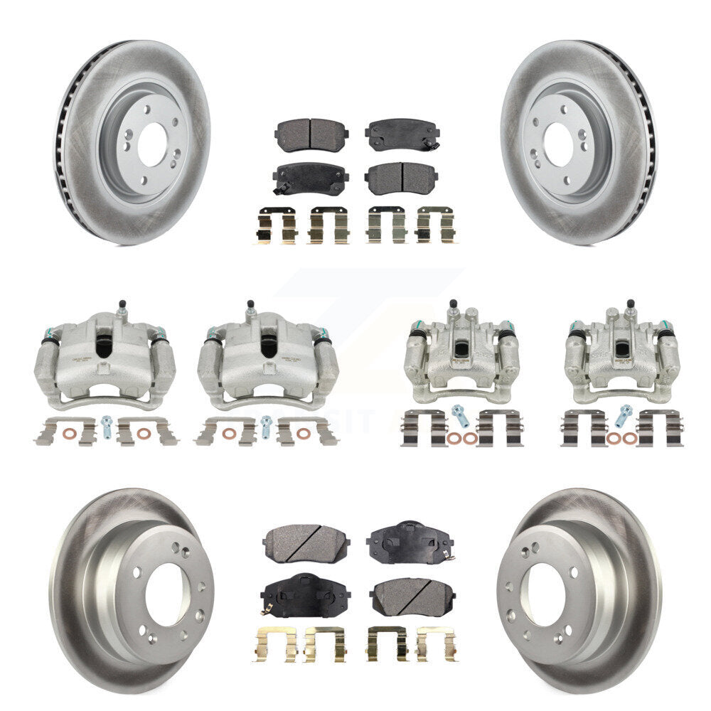 Transit Auto KCG-100879T Disc Brake Kit for 2015 Hyundai Tucson - Front and Rear product image