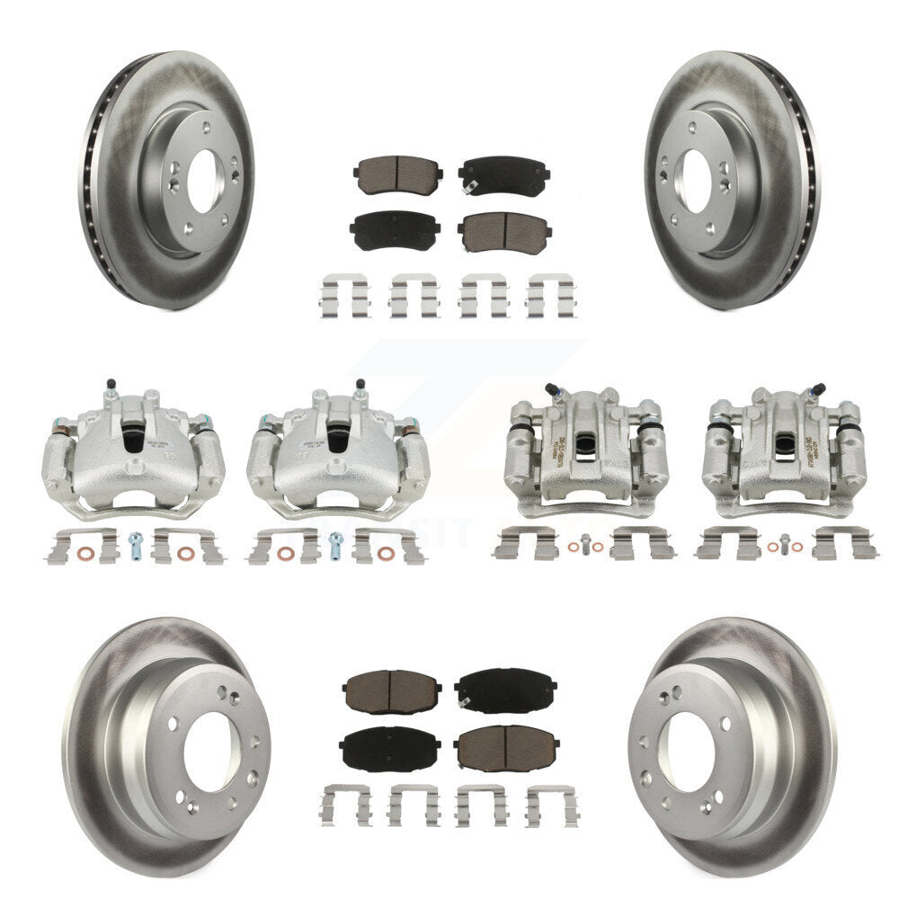 Transit Auto KCG-100880C Disc Brake Kit for 2009-2012 Hyundai Elantra - Front and Rear product image