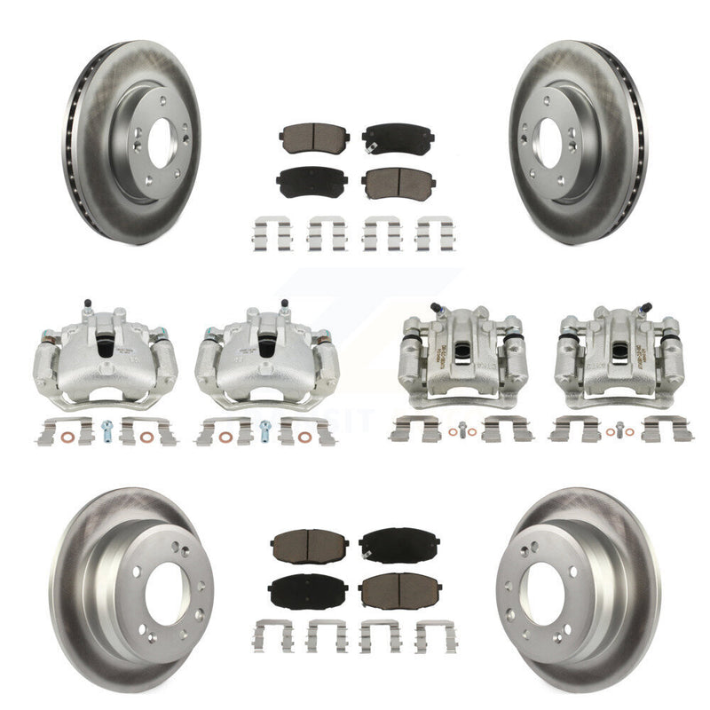 Transit Auto KCG-100880C Disc Brake Kit for 2009-2012 Hyundai Elantra - Front and Rear product image