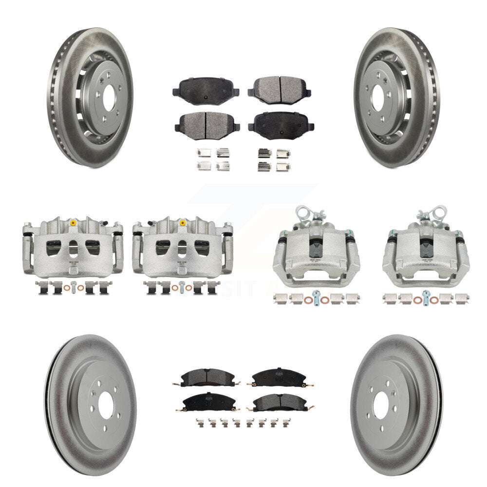 Transit Auto KCG-100880P Disc Brake Kit for 2013-2019 Ford Taurus, Ford Explorer, Lincoln MKS & more - Front and Rear product image