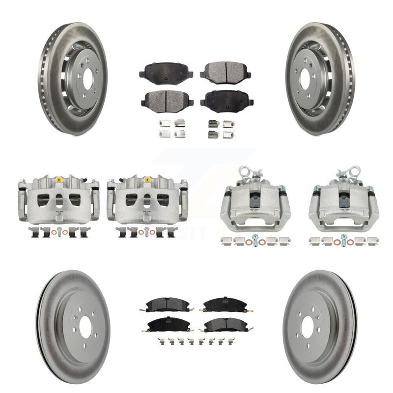 Transit Auto KCG-100880P Disc Brake Kit for 2013-2019 Ford Taurus, Ford Explorer, Lincoln MKS & more - Front and Rear product image