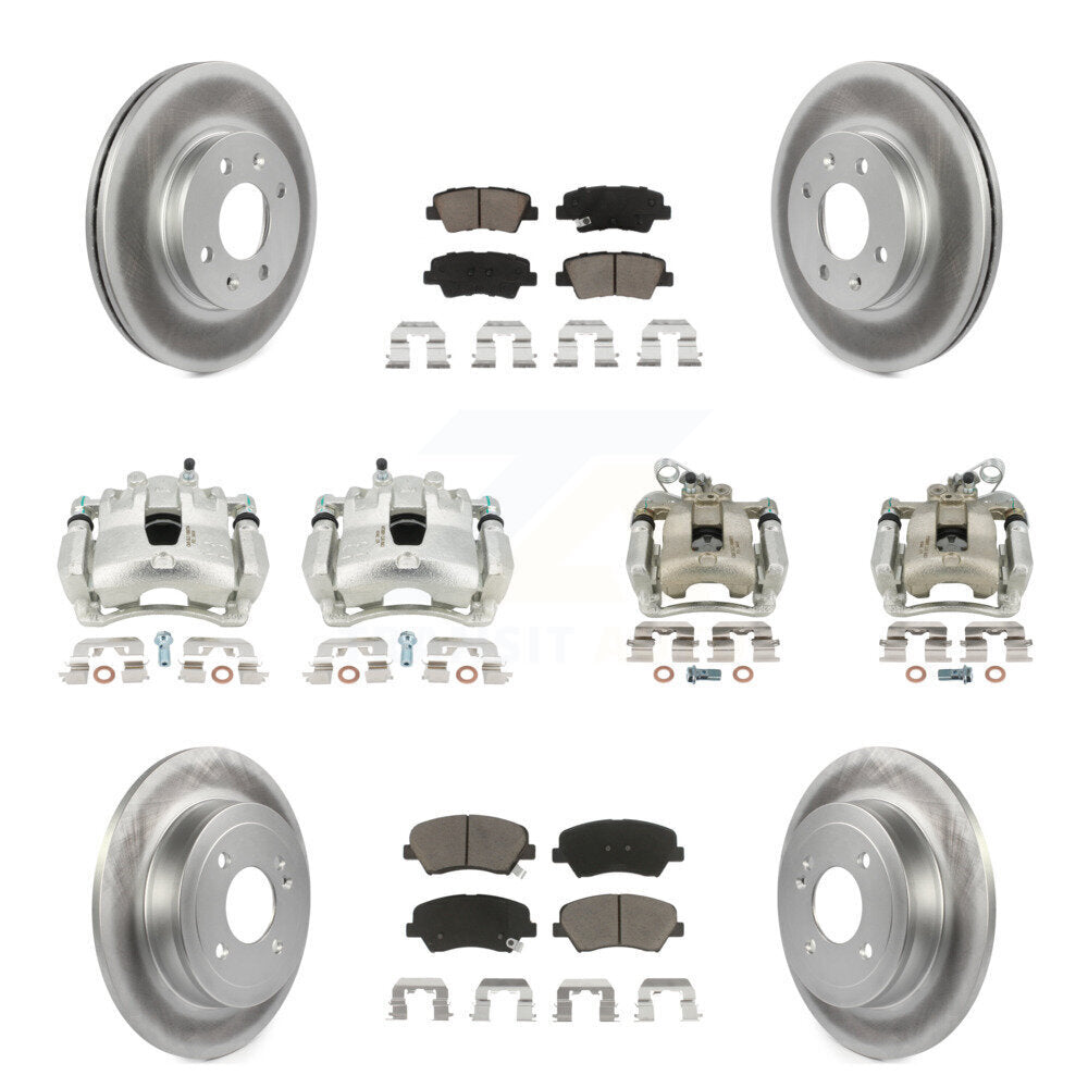 Transit Auto KCG-100882C Disc Brake Kit for 2012-2016 Kia Rio - Front and Rear product image