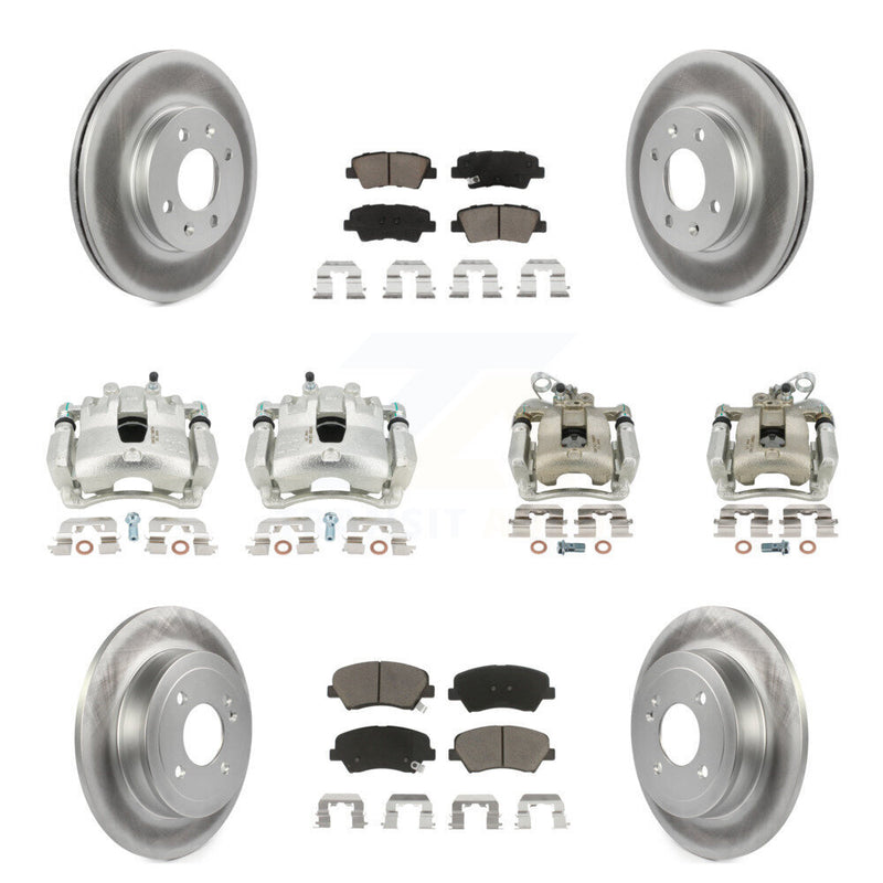 Transit Auto KCG-100882C Disc Brake Kit for 2012-2016 Kia Rio - Front and Rear product image