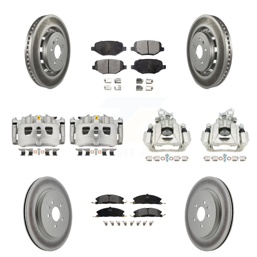 Transit Auto KCG-100883P Disc Brake Kit for 2016 Lincoln MKS - Front and Rear product image