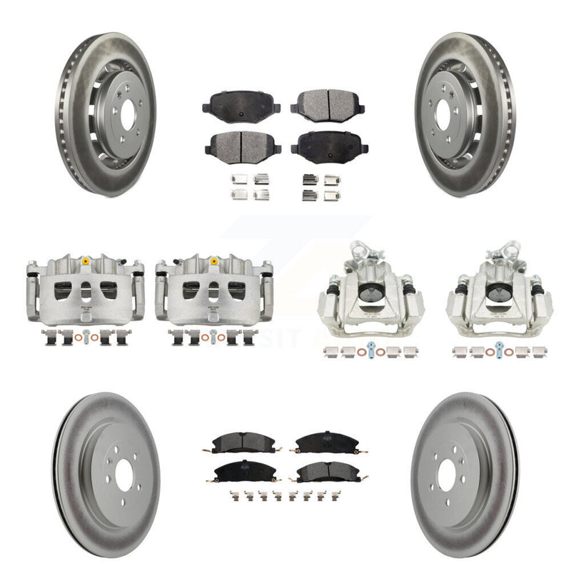 Transit Auto KCG-100883P Disc Brake Kit for 2016 Lincoln MKS - Front and Rear product image