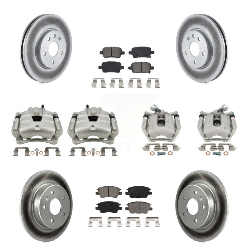 Transit Auto KCG-100884S Disc Brake Kit for 2017-2019 Chevrolet Cruze - Front and Rear product image
