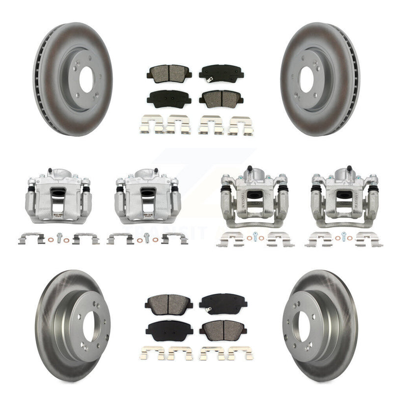 Transit Auto KCG-100886S Disc Brake Kit for 2011-2015 Hyundai Sonata, Kia Optima - Front and Rear product image