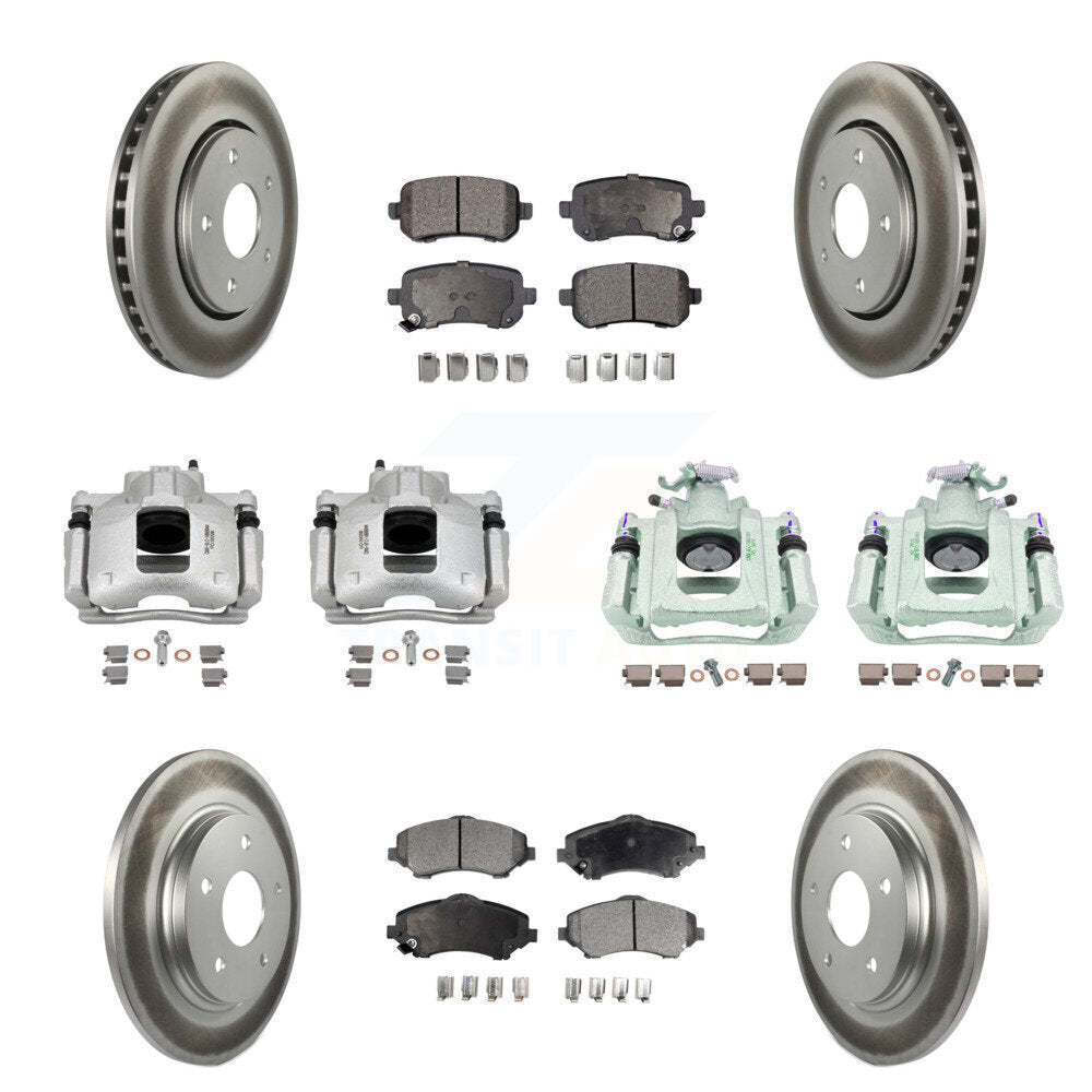 Transit Auto KCG-100888P Disc Brake Kit for 2008-2012 Ram C/V, Volkswagen Routan, Chrysler Town & Country & more - Front and Rear product image